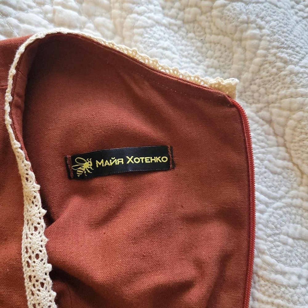Handmade Linen Fall Dress • open to trades - Picture 7 of 8